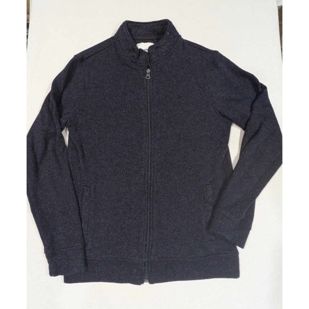 Old Navy Full Zip Sweater Jacket Womens S Navy Excellent Mock Neck Casual Knit